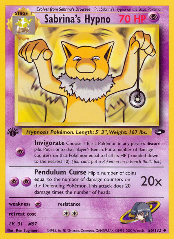 Carta de la expansión Gym Challenge