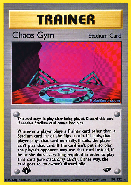 Carta de la expansión Gym Challenge