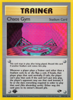 Carta de la expansión Gym Challenge
