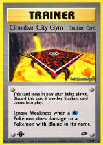 Carta de la expansión Gym Challenge