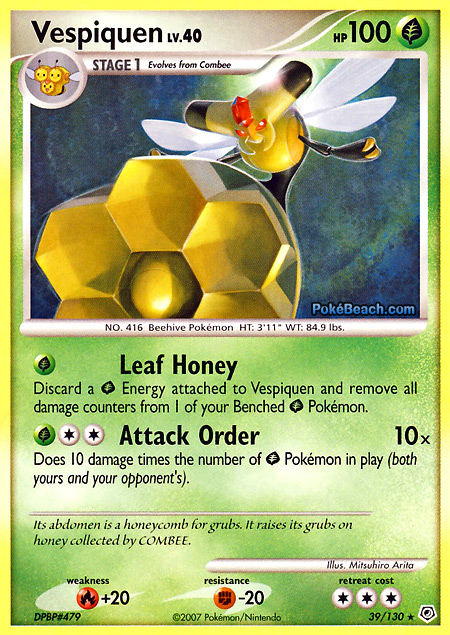 Carta de la expansión Diamante y Perla