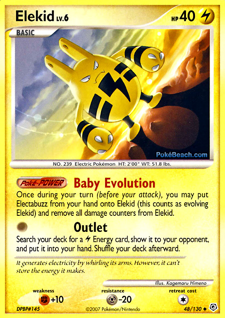 Carta de la expansión Diamante y Perla