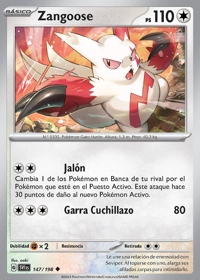 Zangoose (147/198)