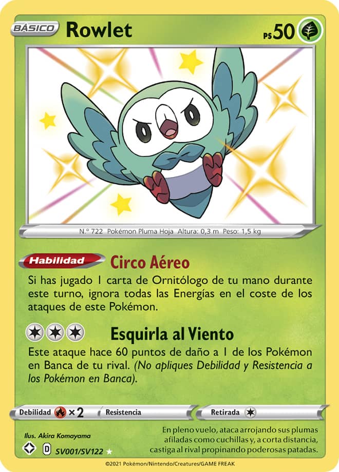 Carta de la expansión Destinos Brillantes