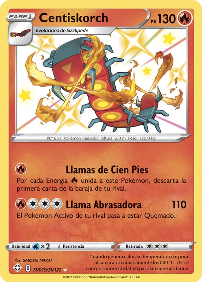 Carta de la expansión Destinos Brillantes