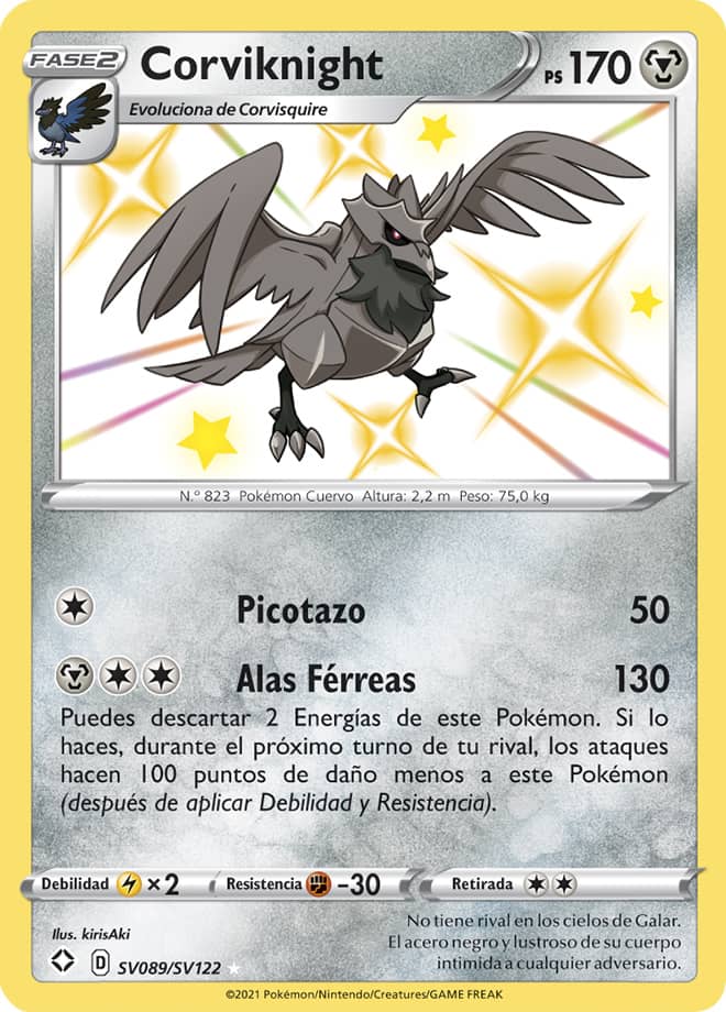 Carta de la expansión Destinos Brillantes