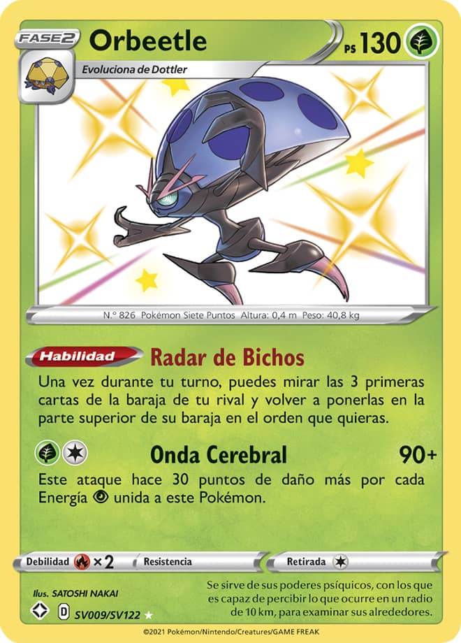 Carta de la expansión Destinos Brillantes