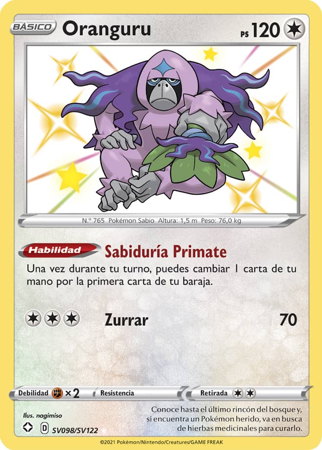 Carta de la expansión Destinos Brillantes
