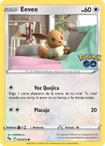Carta de la expansión Pokémon GO