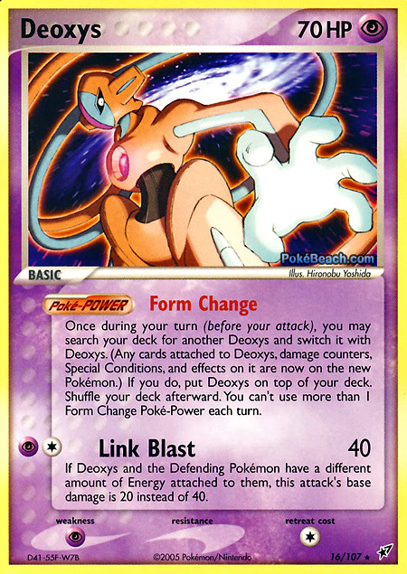 Carta de la expansión Deoxys