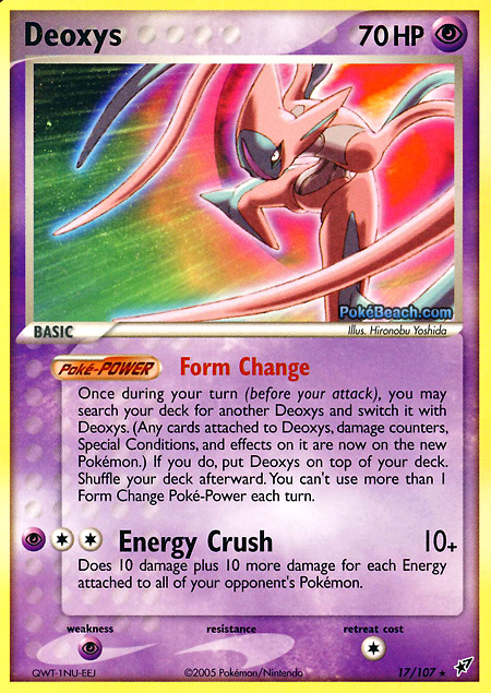 Carta de la expansión Deoxys