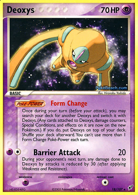 Carta de la expansión Deoxys