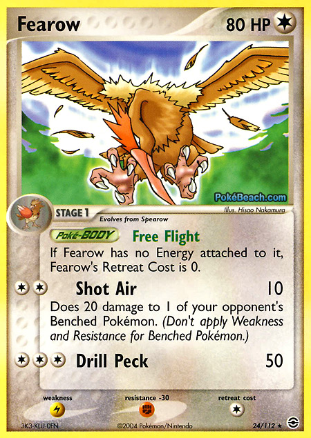 Carta de la expansión FireRed y LeafGreen