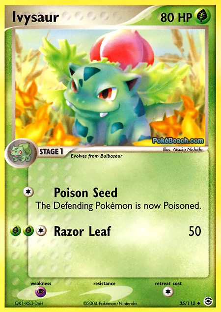 Carta de la expansión FireRed y LeafGreen