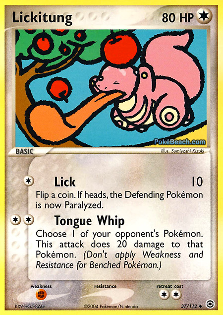 Carta de la expansión FireRed y LeafGreen