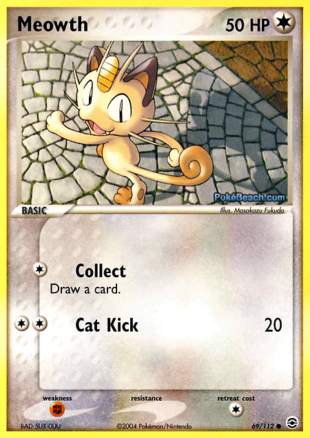 Carta de la expansión FireRed y LeafGreen