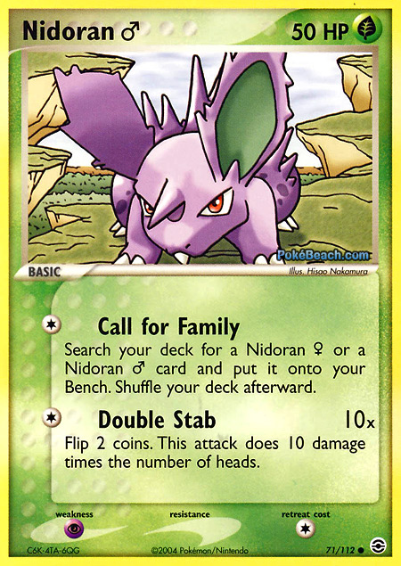 Carta de la expansión FireRed y LeafGreen