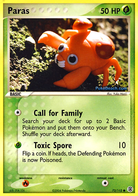 Carta de la expansión FireRed y LeafGreen