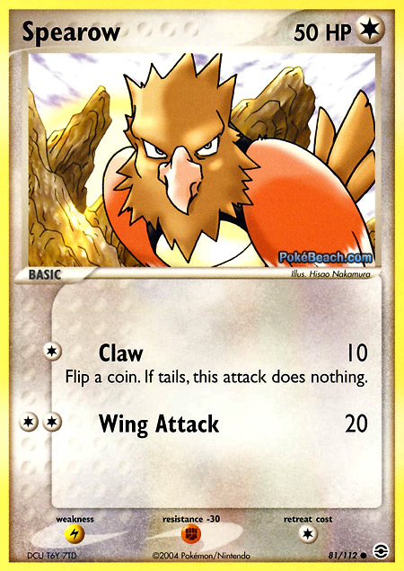 Carta de la expansión FireRed y LeafGreen