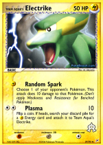 Carta de la expansión Team Magma Vs. Team Aqua