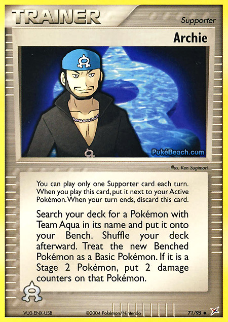 Carta de la expansión Team Magma Vs. Team Aqua