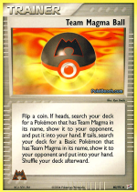 Carta de la expansión Team Magma Vs. Team Aqua