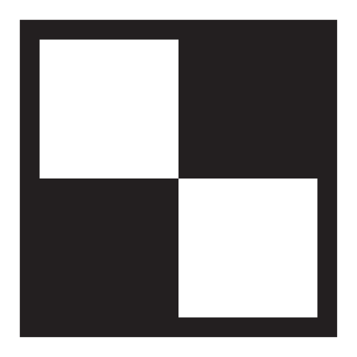 Símbolo de Negro y Blanco