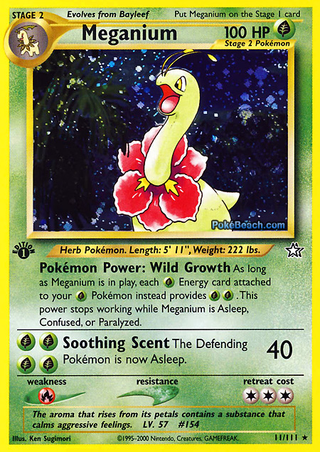 Carta de la expansión Neo Genesis