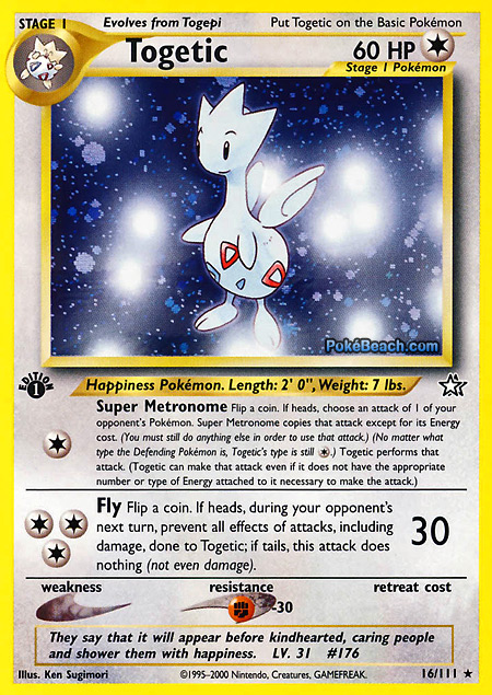 Carta de la expansión Neo Genesis