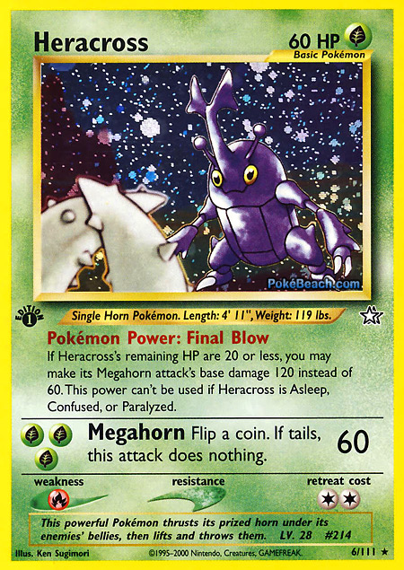 Carta de la expansión Neo Genesis