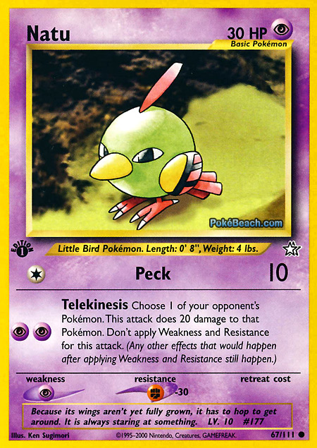 Carta de la expansión Neo Genesis