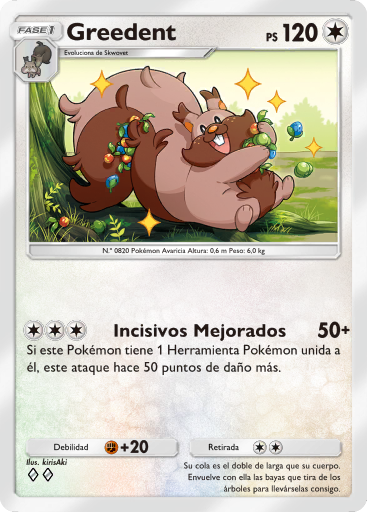 Carta de la expansión Arboleda de Eevee