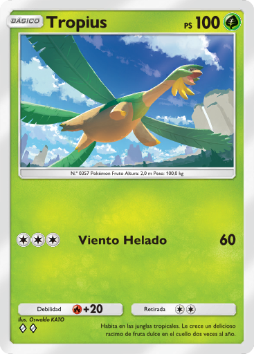 Carta de la expansión Arboleda de Eevee