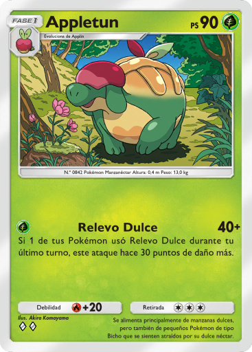 Carta de la expansión Arboleda de Eevee