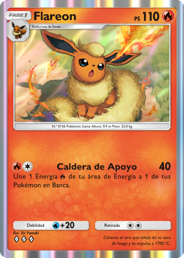 Carta de la expansión Arboleda de Eevee