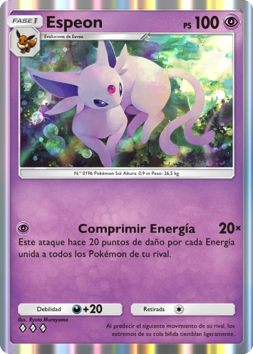 Carta de la expansión Arboleda de Eevee
