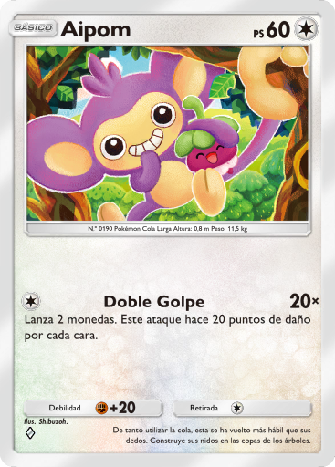 Carta de la expansión Arboleda de Eevee