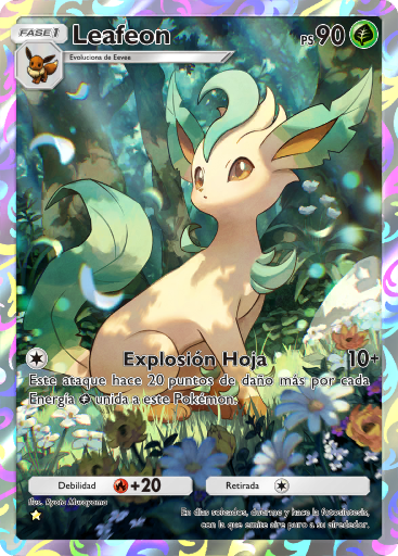 Carta de la expansión Arboleda de Eevee