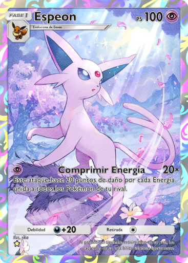 Carta de la expansión Arboleda de Eevee