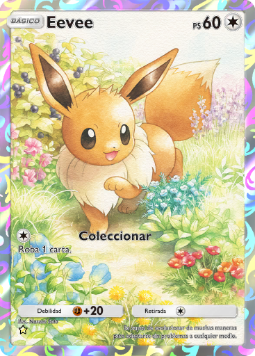 Carta de la expansión Arboleda de Eevee
