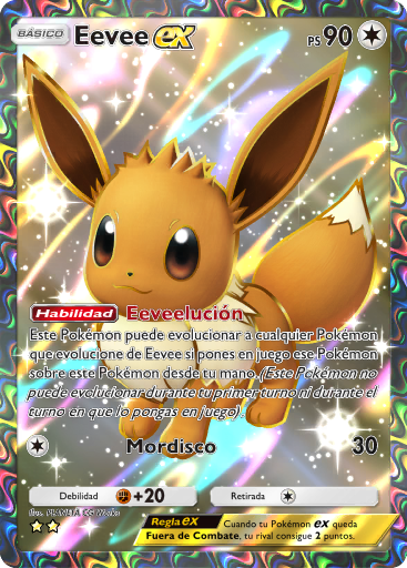Carta de la expansión Arboleda de Eevee
