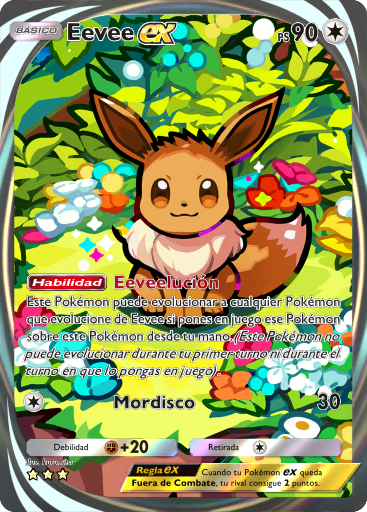 Carta de la expansión Arboleda de Eevee