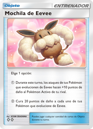 Carta de la expansión Arboleda de Eevee