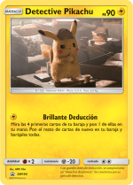 Carta de la expansión Detective Pikachu