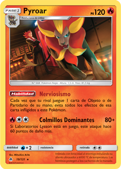 Carta de la expansión Luz Prohibida