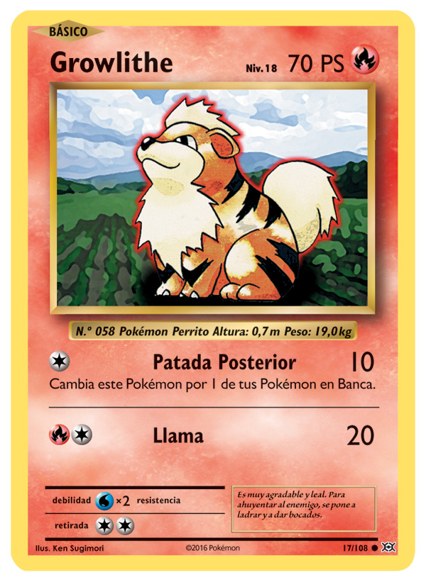 Carta de la expansión Evoluciones