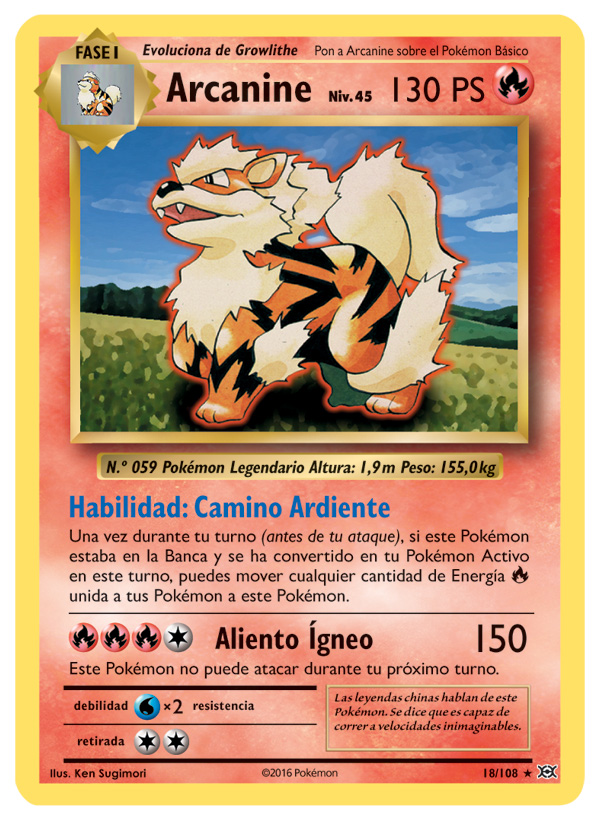 Carta de la expansión Evoluciones
