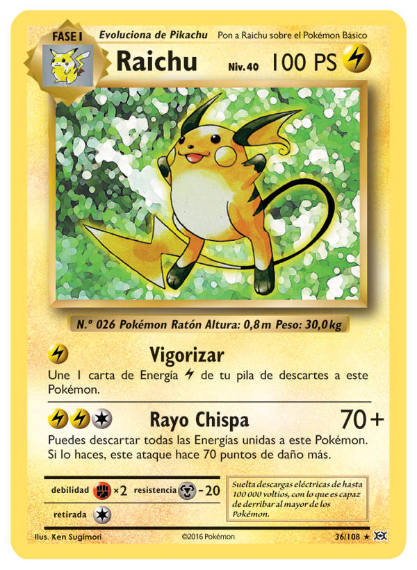 Carta de la expansión Evoluciones