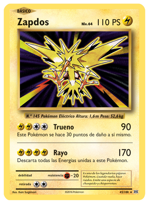 Carta de la expansión Evoluciones