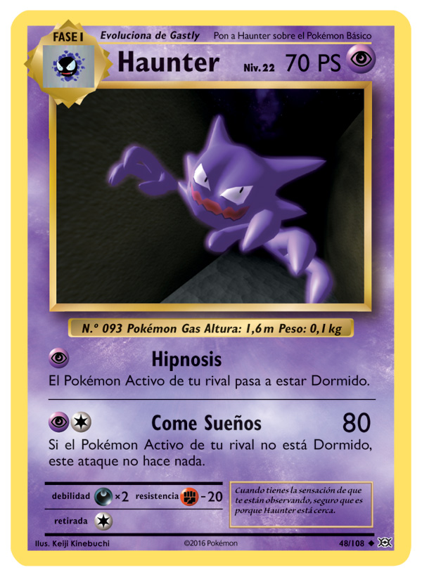 Carta de la expansión Evoluciones